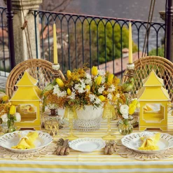 Green & Yellow Parrot Candlescape|Mrs. Alice Clearance