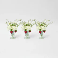 Green Fluted Vases (Pair)|Mrs. Alice Online