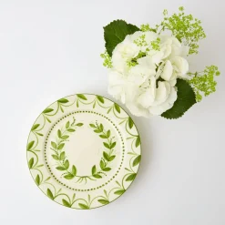 Green Garland Dinner Plate|Mrs. Alice