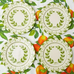 Green Garland Dinner Plates (Set Of 4)|Mrs. Alice Sale
