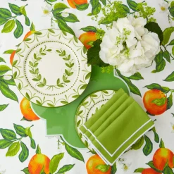 Green Garland Dinner Plates (Set Of 4)|Mrs. Alice Sale