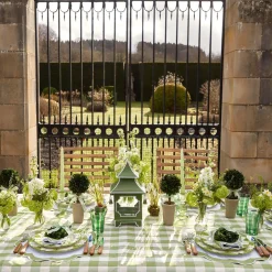 Green Gingham Tablecloth|Mrs. Alice
