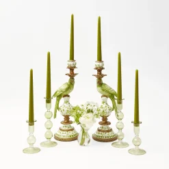 Green Parrot Candlescape|Mrs. Alice Sale