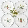 Heidi & Hans Skier Dinner Plate (Set Of 4)|Mrs. Alice