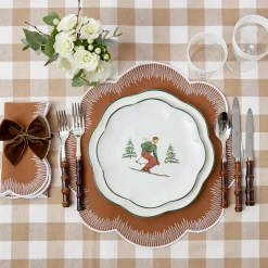 Heidi & Hans Skier Starter Plates (Set Of 4)|Mrs. Alice Sale