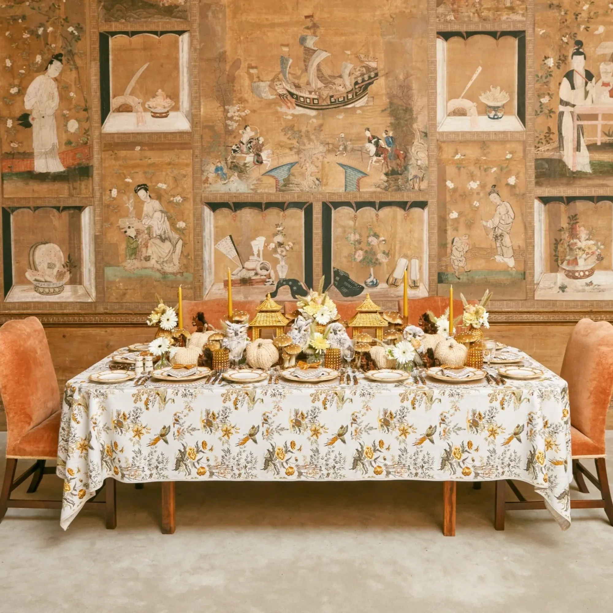 Honey Rattan Pagoda Lantern|Mrs. Alice New