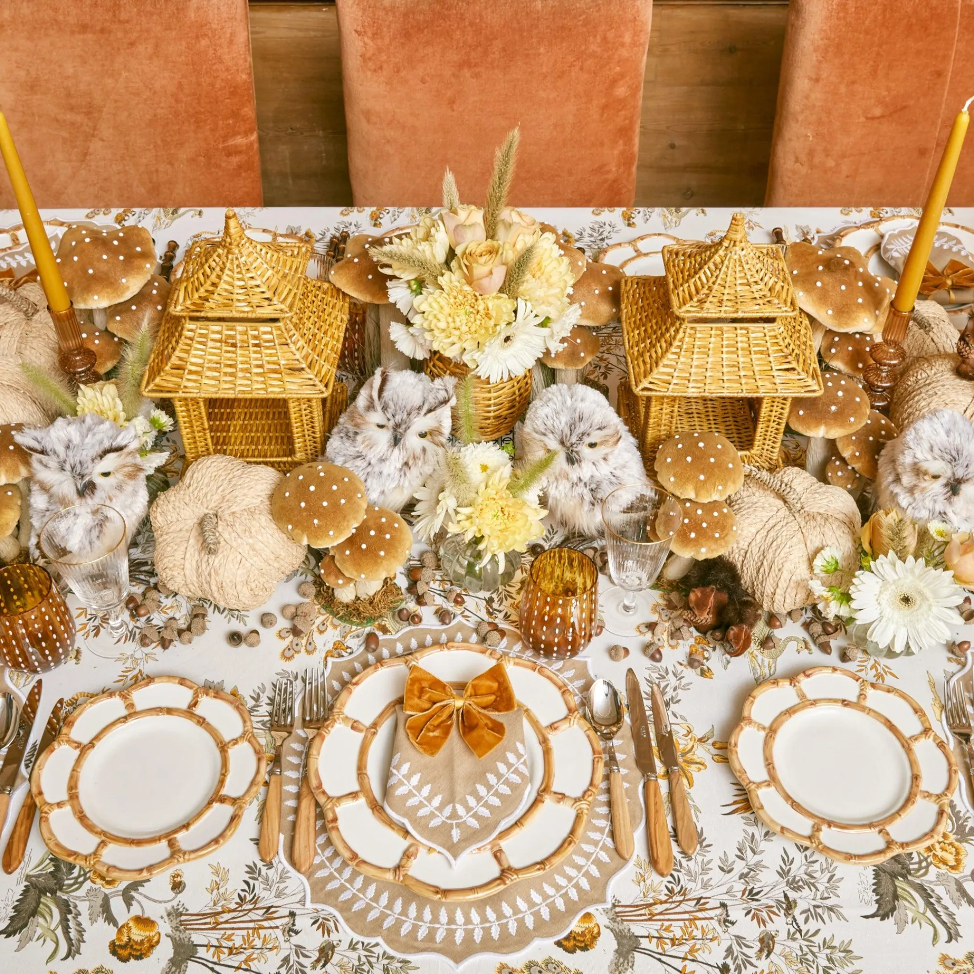 Honey Rattan Pagoda Lantern|Mrs. Alice New