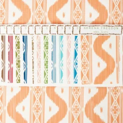 Ikat Stripe Fabric|Mrs. Alice Discount