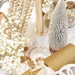 Joy Gold Fluted Candle Holder (Pair)|Mrs. Alice Sale