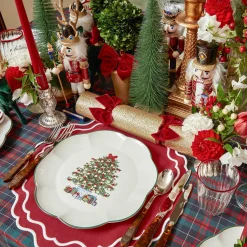 Katherine Berry Red Placemats (Set Of 4)|Mrs. Alice Outlet