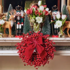 Large Ruby Red Velvet Bow|Mrs. Alice Clearance