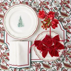 Liberty Candy Cane Napkins (Set Of 4)|Mrs. Alice New