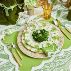 Light Brown Rattan Effect Cutlery (4Pcs)|Mrs. Alice Outlet