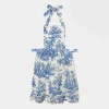 Lilibet Toile Frilled Apron|Mrs. Alice Hot