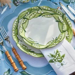 Lily Of The Valley White Linen Napkins (Set Of 4)|Mrs. Alice Online