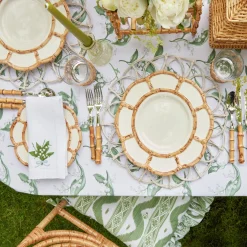 Lily Of The Valley White Linen Napkins (Set Of 4)|Mrs. Alice Online