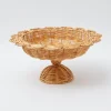 Luciana Rattan Scalloped Bowl|Mrs. Alice
