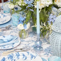 Madeline Azure Candle Holders (Pair)|Mrs. Alice