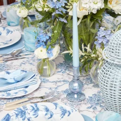 Madeline Azure Candle Holders (Pair)|Mrs. Alice