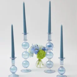 Madeline Azure Candle Holders (Pair)|Mrs. Alice