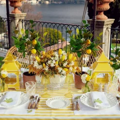 Mimosa White Linen Napkins (Set Of 4)|Mrs. Alice Hot