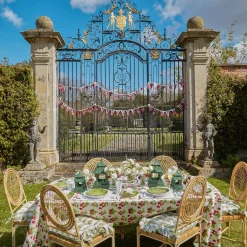 Mini Green Rattan Pagoda Lantern (Pair)|Mrs. Alice New