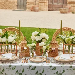 Mini Natural Rattan Pagoda Lanterns (Pair)|Mrs. Alice Discount