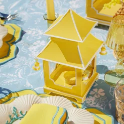Mini Yellow Pagoda Lantern (Pair)|Mrs. Alice Online