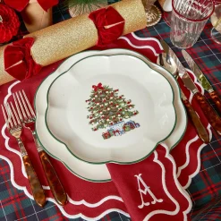 Christmas Tree Starter Plate (Set Of 4)|Mrs. Alice New
