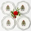 Christmas Tree Starter Plate (Set Of 4)|Mrs. Alice Best
