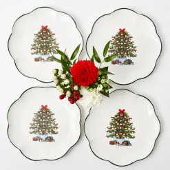 Christmas Tree Dinner Plate (Set Of 4)|Mrs. Alice Outlet