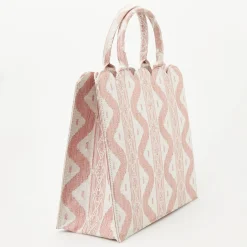 Tote Bag (Pink Ikat)|Mrs. Alice Outlet