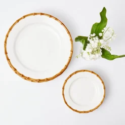 Nancy Bamboo Dinner & Starter Plates (Set Of 8)|Mrs. Alice Discount