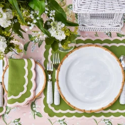 Nancy Bamboo Dinner & Starter Plates (Set Of 8)|Mrs. Alice Online