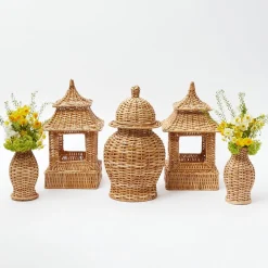 Natural Rattan Decoration Set|Mrs. Alice Hot