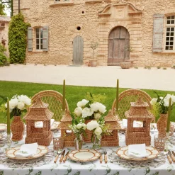 Natural Rattan Pagoda Decoration Set|Mrs. Alice Sale