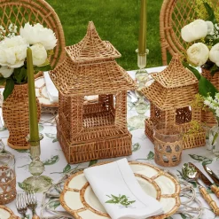 Natural Rattan Pagoda Decoration Set|Mrs. Alice Online