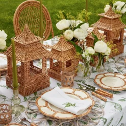 Natural Rattan Pagoda Decoration Set|Mrs. Alice Online