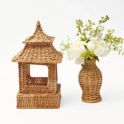 Natural Rattan Pagoda Decoration Set|Mrs. Alice Online