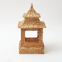 Natural Rattan Pagoda Lantern|Mrs. Alice Outlet
