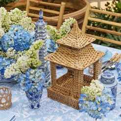 Natural Rattan Pagoda Lantern|Mrs. Alice Outlet