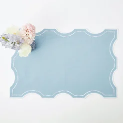 Octavia Blue Tray Liner|Mrs. Alice Clearance