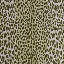 Olive Green Leopard Fabric|Mrs. Alice