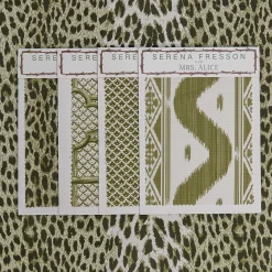 Olive Green Leopard Fabric|Mrs. Alice