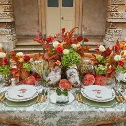 Olive Rim Swirl Glassware Set|Mrs. Alice Best