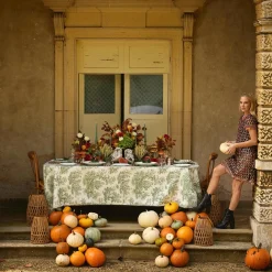 Olive Rim Swirl Glassware Set|Mrs. Alice Online