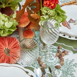 Olive Rim Swirl Water Glass (Set Of 4)|Mrs. Alice Best