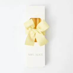 Pastel Yellow Candles (Set Of 8)|Mrs. Alice Clearance