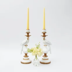 Pastel Yellow Candles (Set Of 8)|Mrs. Alice Clearance