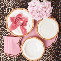 Personalised Dusty Pink Napkin Bow|Mrs. Alice Clearance